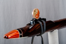 Ziricote Native American Flute, Minor, Mid G-4, #P15K